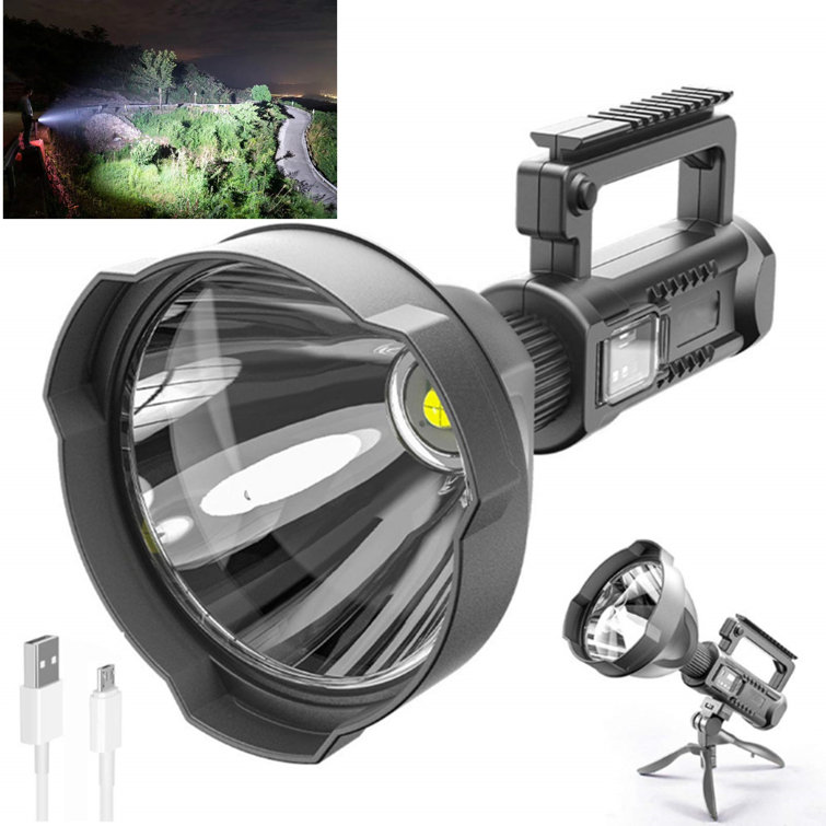 Commission Rechargeable Spotlight, Super Bright 90000 High Lumens LED